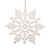 Vickerman M101601 8" White Glitter Snowflake 12/Pvc Box