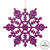 Vickerman M101606 8" Purple Glitter Snowflake 12/Pvc Box