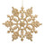 Vickerman M101608 8" Gold Glitter Snowflake 12/Pvc Box