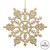 Vickerman M101611 8" Champagne Glitter Snowflake 12/Pvc Bx
