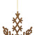 Vickerman M101658 - 8 inch Rose Gold Glitter Snowflake Christmas Ornament - 12 Pack