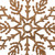  Vickerman M101658 8" Rose Gold Glitter Snowflake 12/Pvc Bx 