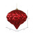 Vickerman M112203 5.7" Red Matte-Glitter Diamond