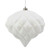 Vickerman M112211 5.7'' White Matte-Glitter Diamond