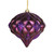 Vickerman M112226 - 5.7 inch Plum Glitter Onion Christmas Ornament