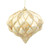 Vickerman M112238 - 5.7 inch Champagne Glitter Onion Christmas Ornament