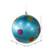 Vickerman M120412 8" Turquoise Candy Polka Dot Ball