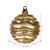 Vickerman M132008 - 6 inch Gold Candy Glitter Wave Ball Christmas Ornament