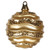 Vickerman M132008 - 6 inch Gold Candy Glitter Wave Ball Christmas Ornament