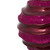 Vickerman M132021 6" Berry Red Candy Glitter Wave Ball