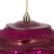 Vickerman M132021 - 6 inch Berry Red Candy Glitter Wave Ball Christmas Ornament