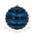 Vickerman M132031 6" Midnt Blue Candy Glitter Wave Ball