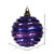 Vickerman M132066 6'' Purple Candy Glitter Wave Ball