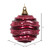 Vickerman M132070 - 6 inch Fuchsia Candy Glitter Wave Ball Christmas Ornament