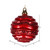 Vickerman M132103 8" Red Candy Glitter Wave Ball