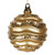 Vickerman M132108 - 8 inch Gold Candy Glitter Wave Ball Christmas Ornament