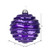 Vickerman M132126 8" Plum Candy Glitter Wave Ball