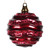 Vickerman M132165 8'' Burgundy Candy Glitter Wave Ball