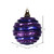Vickerman M132166 - 8 inch Purple Ball Christmas Ornament