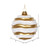 Vickerman M132175 8" Gold-Silver Candy Glitter Wave Ball