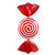 Vickerman M110924 37" Red-White Peppermint Spiral Candy