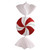 Vickerman M110925 37" Red-Wht-Grn Peppermint Swirl Candy