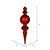Vickerman M111803 62" Red Finial Shiny-Matte-Glitter