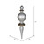 Vickerman M111807 62" Silver Finial Shiny-Matte-Glitter