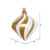 Vickerman M133275 6" Gold-White Candy Glit Swirl Diamond