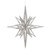 Vickerman M148207 12" Silver 3D Glitter Star