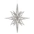 Vickerman M148207 - 12 inch Silver Glitter Star Christmas Ornament