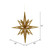 Vickerman M148208 12" Gold 3D Glitter Star