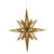 Vickerman M148208 12" Gold 3D Glitter Star
