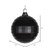 Vickerman M151617 - 5.5 inch Black 4-Finish Ball Christmas Ornament