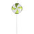 Vickerman M152014 - 17 inch Lime White Glitter Lollipop Christmas Ornament