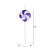 Vickerman M152116 - 24 inch Purple White Glitter Lollipop Christmas Ornament