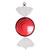 Vickerman M152833 - 13 inch Red & White Candy Swirl Candy Christmas Ornament