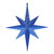 Vickerman M167402 - 12 inch Blue Glitter Star Christmas Ornament - 2 Pack