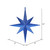 Vickerman M167402 - 12 inch Blue Glitter Star Christmas Ornament - 2 Pack
