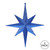 Vickerman M167402 - 12 inch Blue Glitter Star Christmas Ornament - 2 Pack