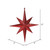  Vickerman M167403 12" Red Glitter Bethlehem Star 2/Bag 