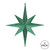 Vickerman M167404 - 12 inch Green Glitter Star Christmas Ornament - 2 Pack