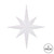 Vickerman M167411 - 12 inch White Glitter Star Christmas Ornament - 2 Pack
