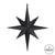  Vickerman M167417 12" Black Glitter Bethlehem Star 2/Bag 