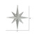 Vickerman M167438 - 12 inch Champagne Glitter Star Christmas Ornament - 2 Pack