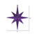  Vickerman M167466 12" Purple Glitter Bethlehem Star 2/Bag 