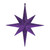 Vickerman M167466 12" Purple Glitter Bethlehem Star 2/Bag