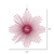Vickerman M184570 6.5" Fuchsia Glitt Snowflake Burst 6/Bg