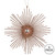 Vickerman M184576 6.5" Mocha Glitt Snowflake Burst 6/Bag