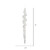 Vickerman M188200 10" Clear Icicle w/ Silver Glitter 6/Bag